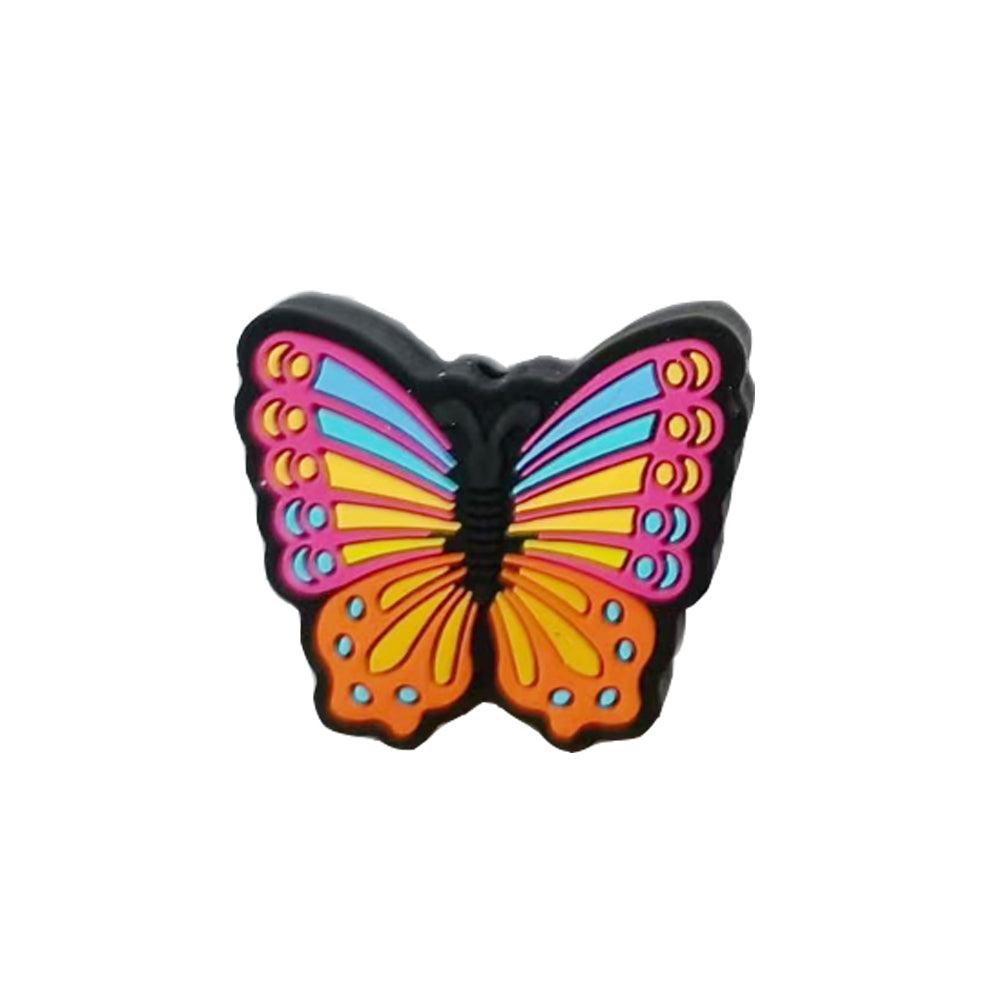 Wholesale 10pcs Colorful Butterfly Silicone Beads
